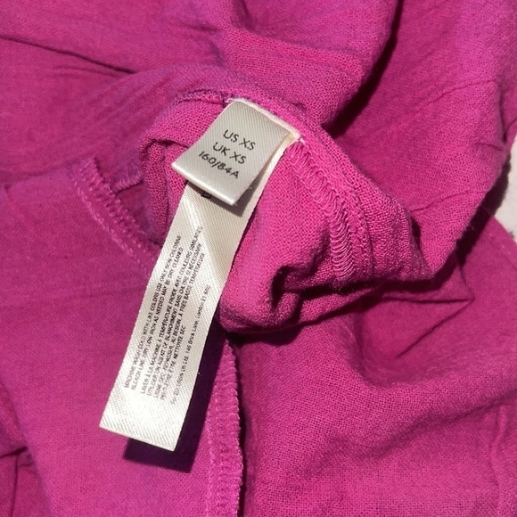 FREE PEOPLE HAPPY WITH YOU SMOCKED TIERED MINI DRESS IN pink plum xs - Picture 7 of 8